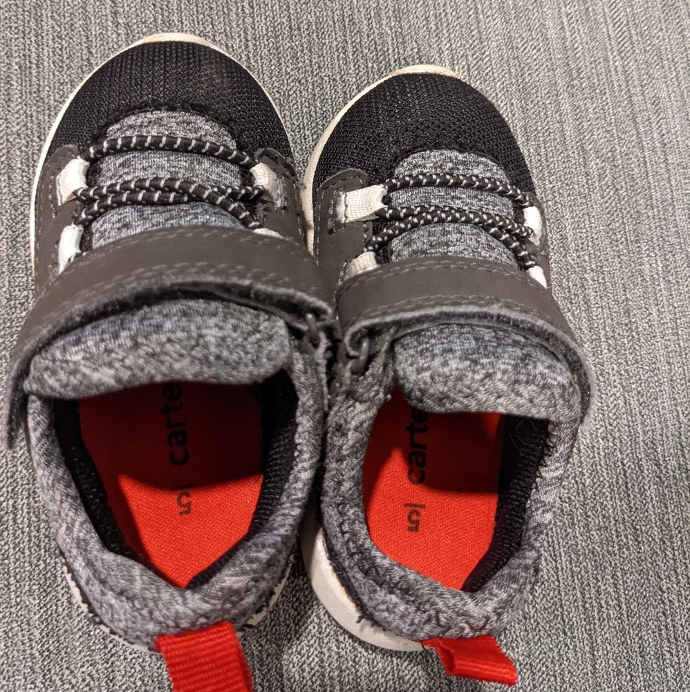 Carters Black and Grey Sneakers
